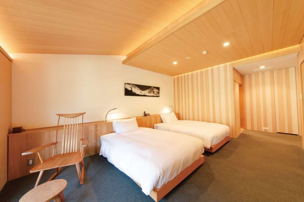 五千尺ホテル上高地　上高地スイート　ベッド Gosenjaku Hotel Kamikochi Kamikochi-Suite